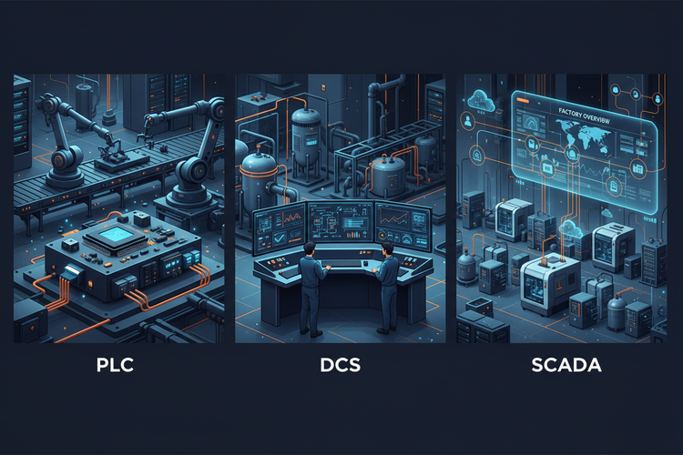 PLC vs DCS vs SCADA: Choosing the Right Control System