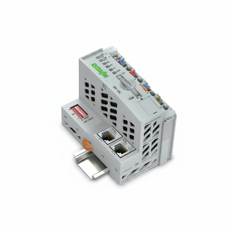 WAGO 750-880 PLC Controller - white background