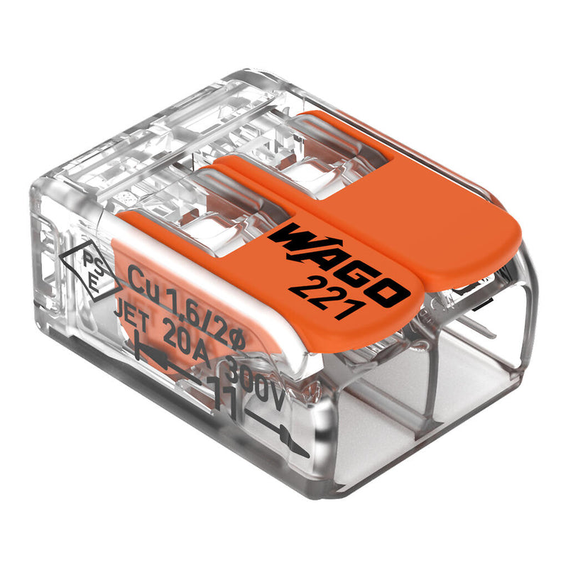 WAGO 221-412 Terminal Block - white background