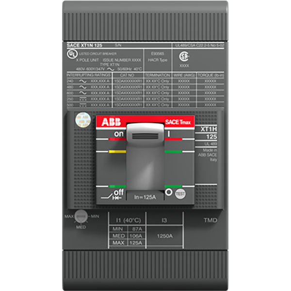 ABB KIT FC CuAl 10-2/0 AWG XT1 3pcs UL/CSA Molded Case Circuit Breaker - Industrial Automation Part