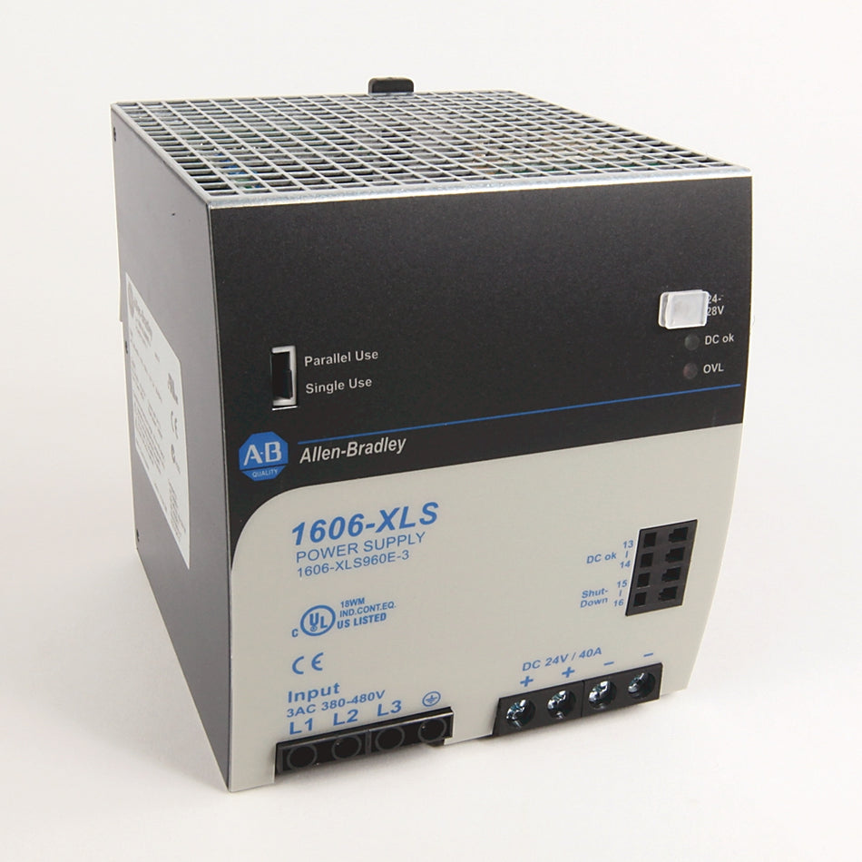 Allen-Bradley 1606-XLS960E-3 - XLS Power Supply 960W 24VDC 40A - Industrial Automation Part