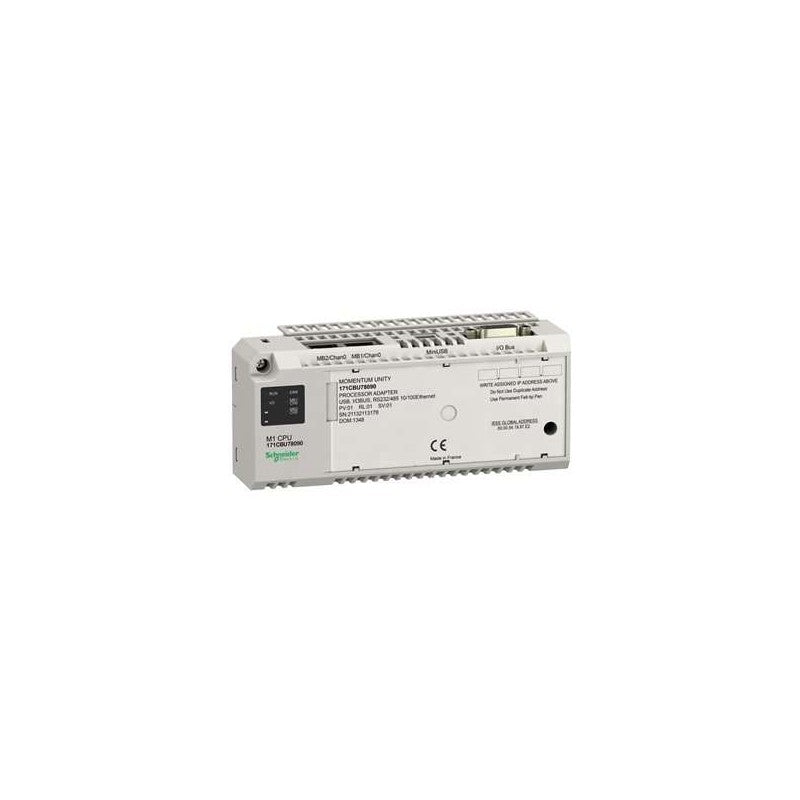 171CBU78090 - Unity M1 processor - RS232/485 - USB - I/O bus - industrial automation part - image 1