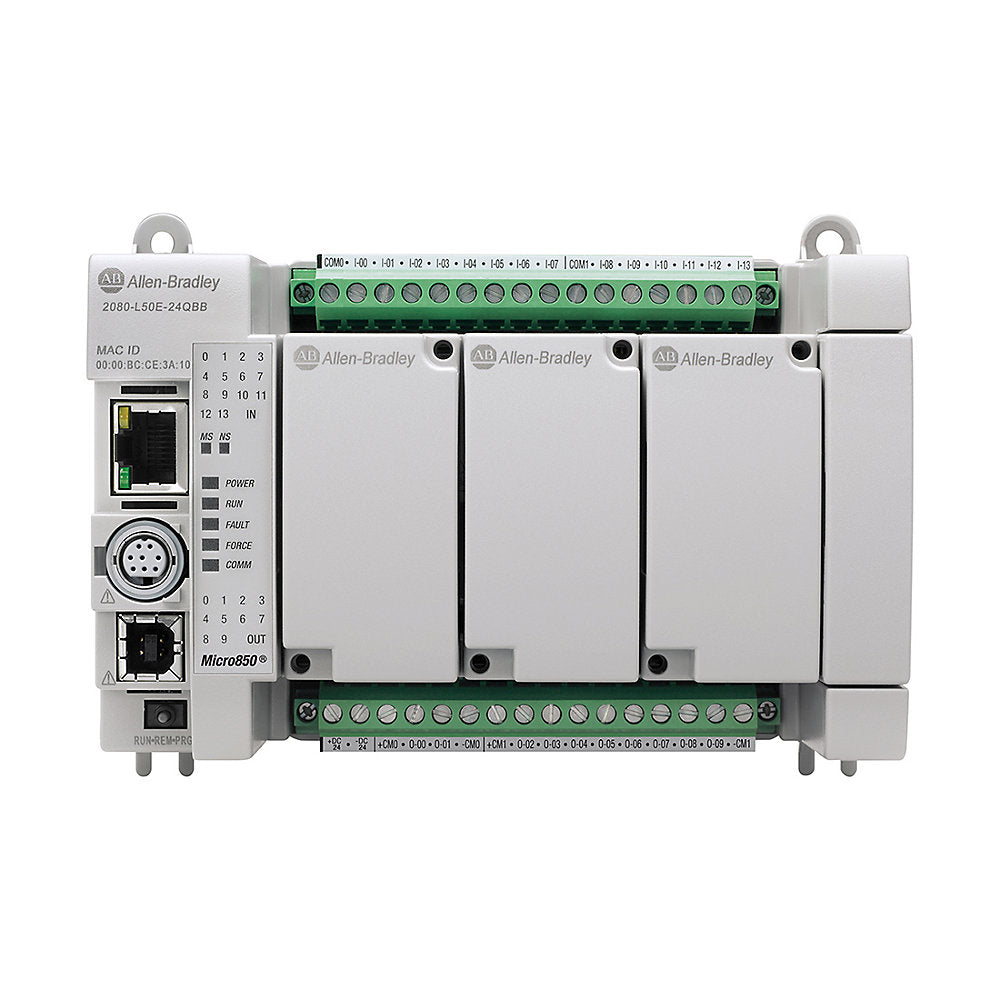 Allen-Bradley 2080-L50E-24QBB - Micro850 24 I/O ENet/IP Controller - Industrial Automation Part