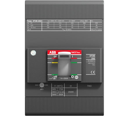 ABB XT3N 250 TMD 200-2000 3p F F Molded Case Circuit Breaker - Industrial Automation Part