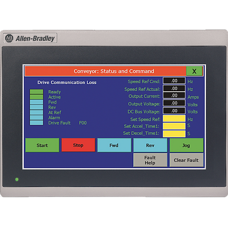Allen-Bradley 2711R-T4T PanelView 800 HMI Terminal white background product image