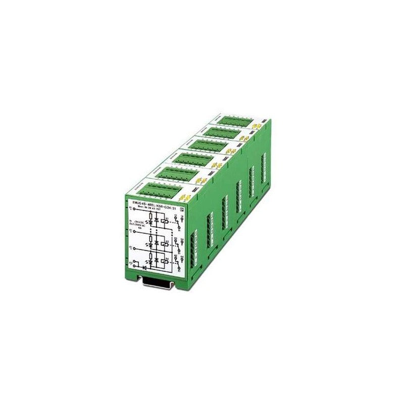 2943767 Phoenix Contact - Multiple relay module - EMUG 45- 4REL/KSR-G 24/21 - industrial automation part - image 1