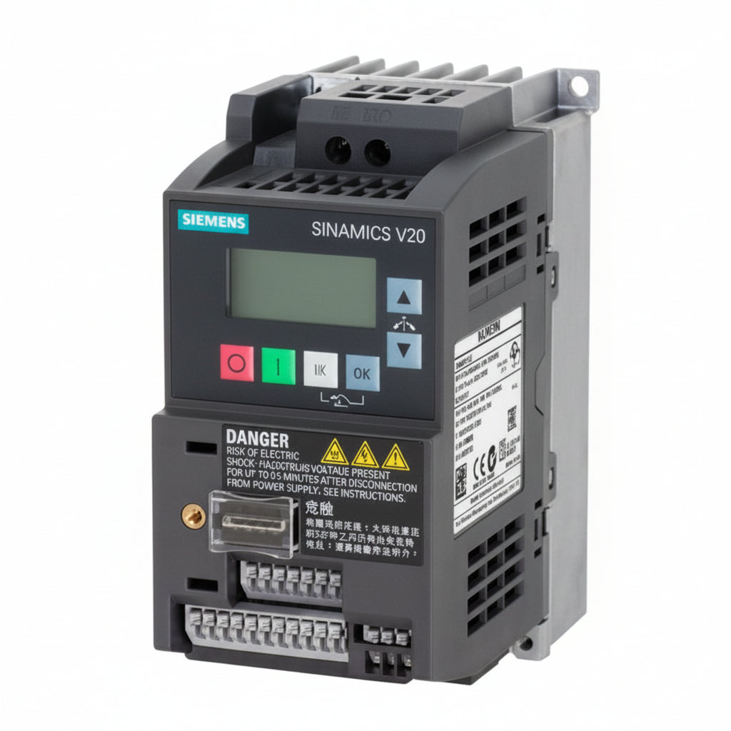 Siemens 6SL3210-5BB17-5UV0 SINAMICS Frequency Converter white background product image