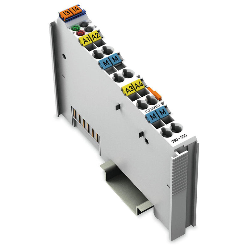 WAGO 750-555 Analog Output Module - white background