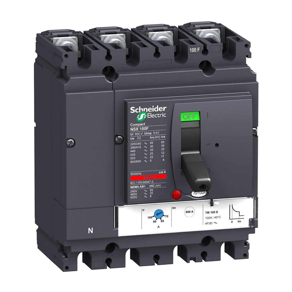 Schneider C10F6TM100 ComPacT NSX100F circuit breaker