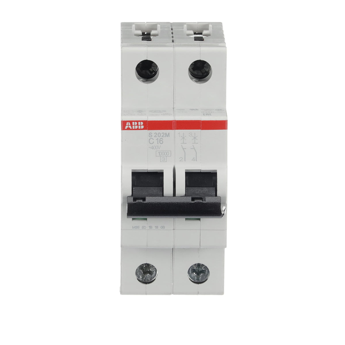 ABB S202M-C16 Miniature Circuit Breaker 2P C 16A 10kA