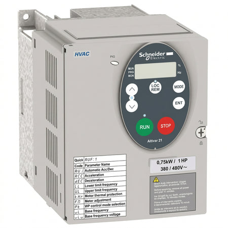 Schneider Electric ATV21HU15N4 Altivar 21 HVAC VFD 1.5kW