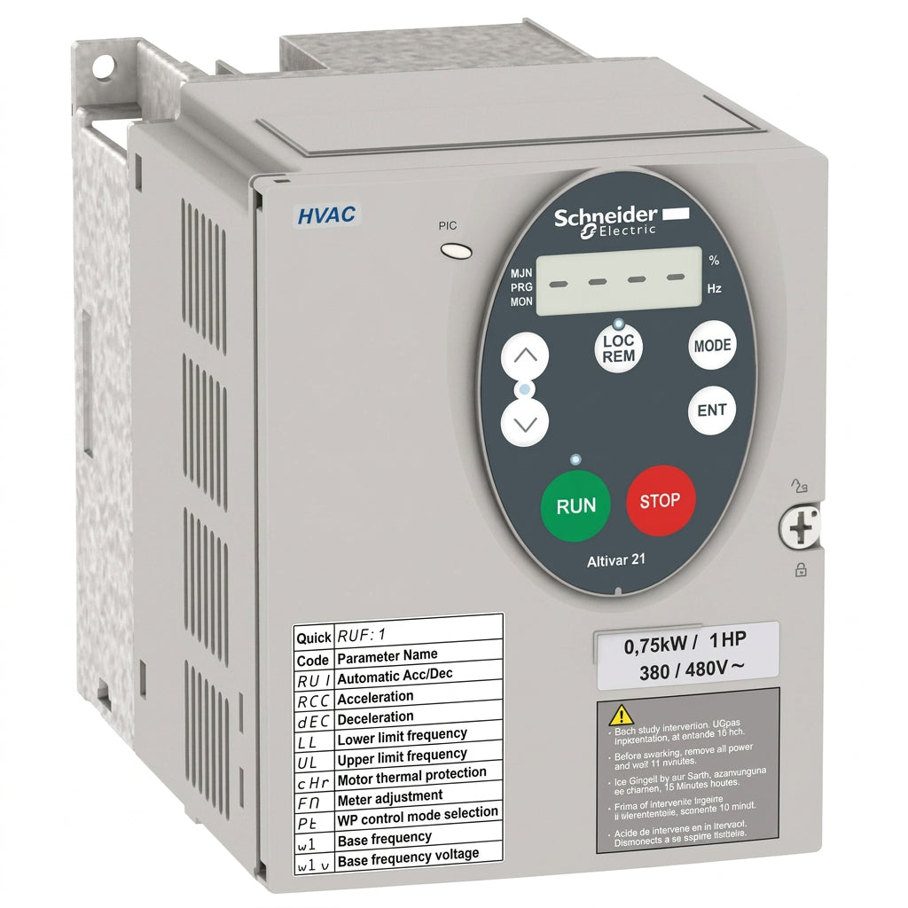 Schneider Electric ATV21HU40N4 Altivar 21 HVAC VFD 4kW
