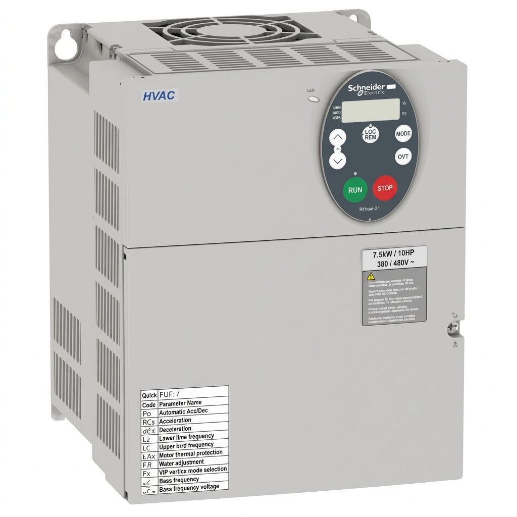 Schneider Electric ATV21HU75N4 Altivar 21 HVAC VFD 7.5kW