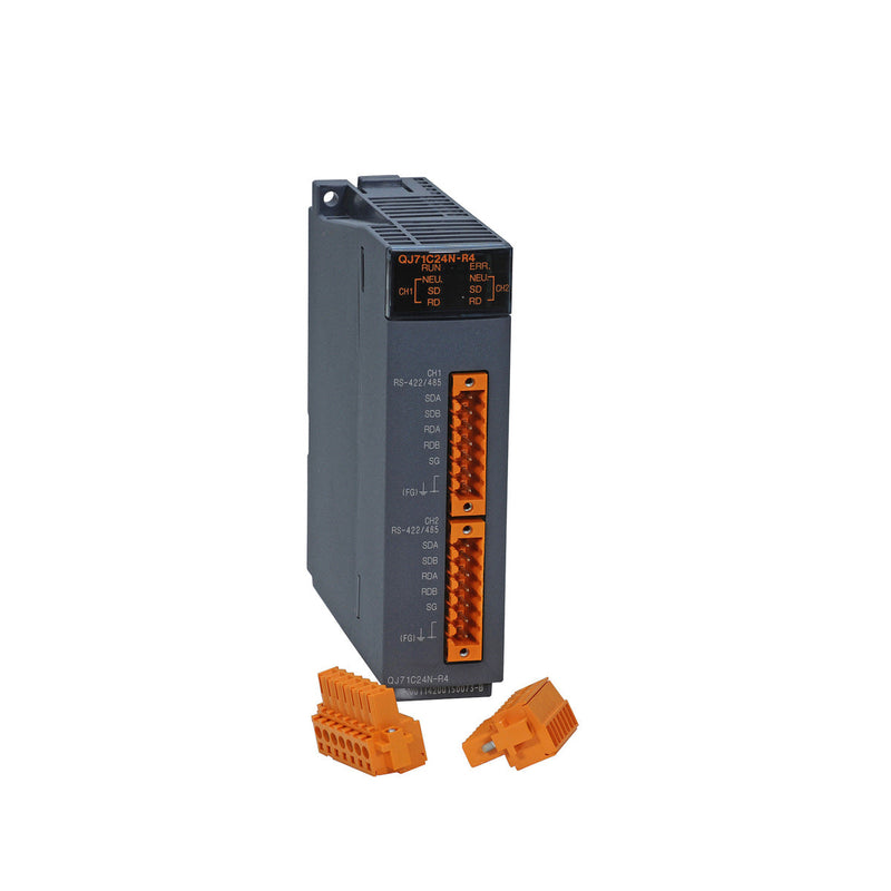 Mitsubishi QJ71C24NR4 Q Series Communication Module white background product image