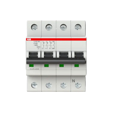 ABB S203-C63NA Miniature Circuit Breaker - Industrial Automation Part
