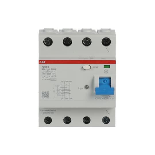 ABB F204 B-40/0.03 Residual Current Device (RCD) - Industrial Automation Part