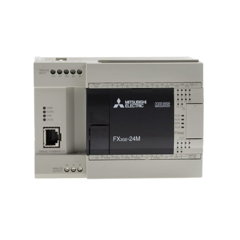 Mitsubishi FX3GE-24MR/ES FX Series Compact PLC white background product image