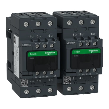 LC2D65AF7 - TeSys D reversing contactor - 3P(3 NO) - AC-3 - <= 440 V 65 A - 110 V AC coil
