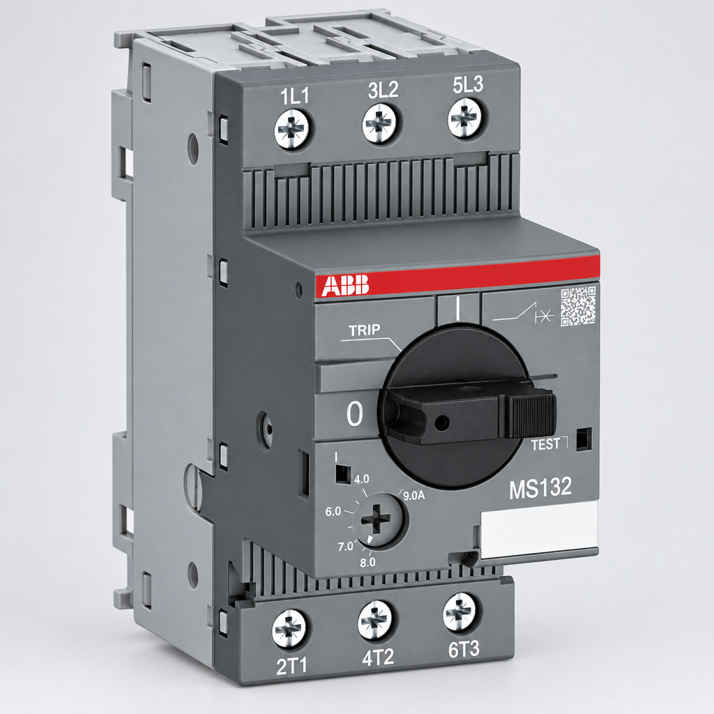 ABB 1SAM350000R1008 1SAM201904R1006 MS132-4.0 Manual Motor Starter 2.5~4.0A