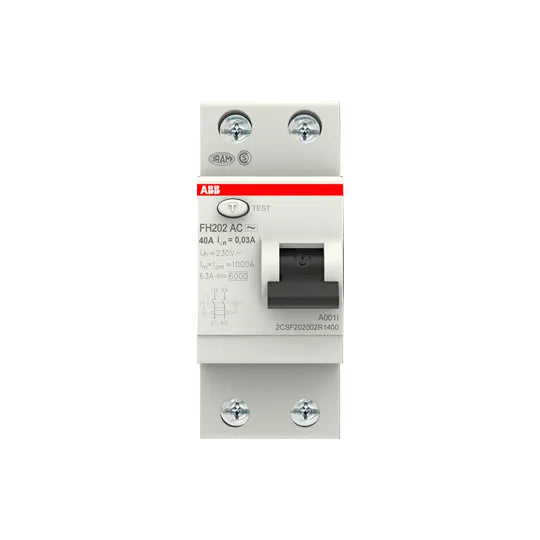 ABB FH202 AC-40/0.03 Residual Current Device (RCD) - Industrial Automation Part