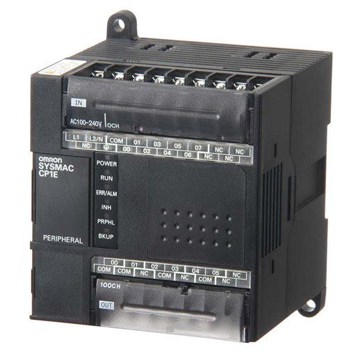Omron CP1E-E14DR-A PLC Module white background product image