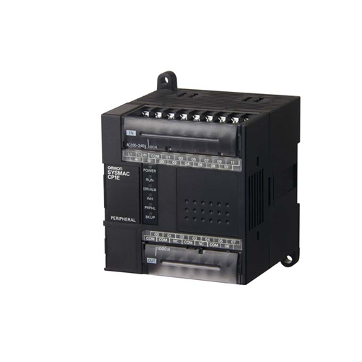 Omron CP1E-E20DR-A PLC Module white background product image