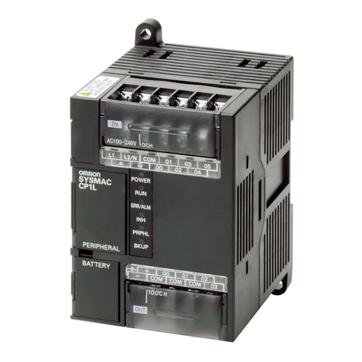 Omron CP1L-L10DT1-D PLC Module white background product image
