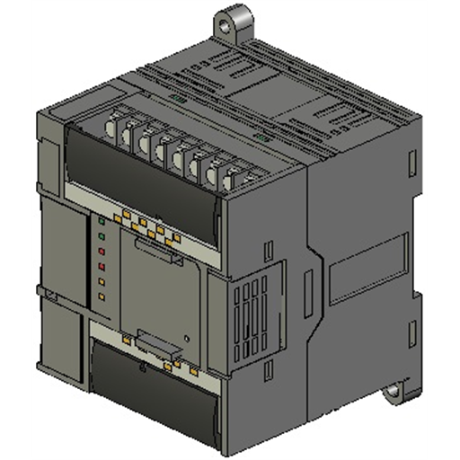 Omron CP1L-L14DR-D PLC Module white background product image