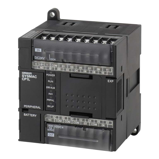 Omron CP1L-L20DR-D PLC Module white background product image
