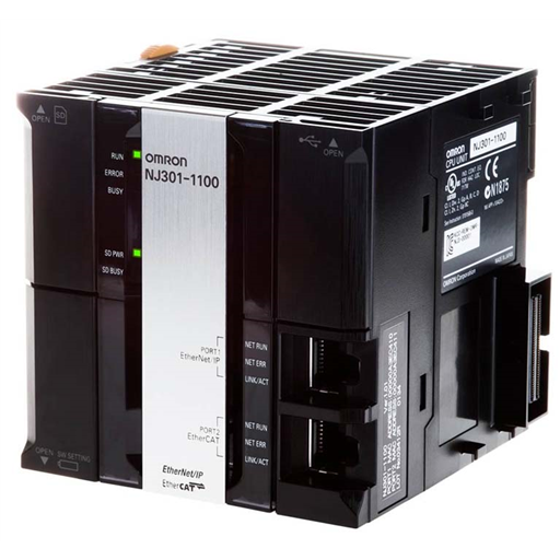 Omron NJ3011100 PLC Controller white background product image
