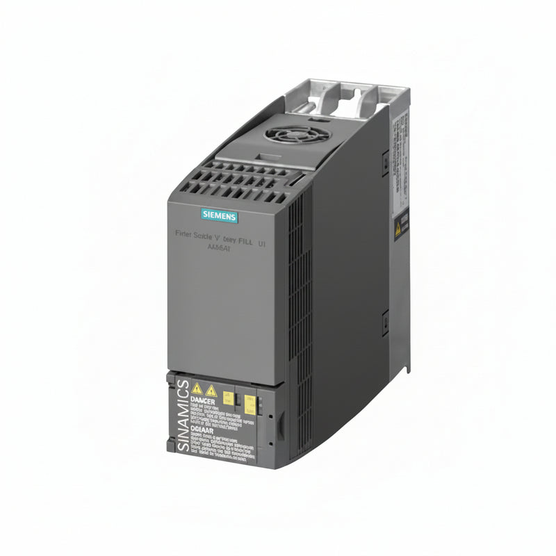 Siemens 6SL3210-1KE18-8AF1 SINAMICS Frequency Converter white background product image