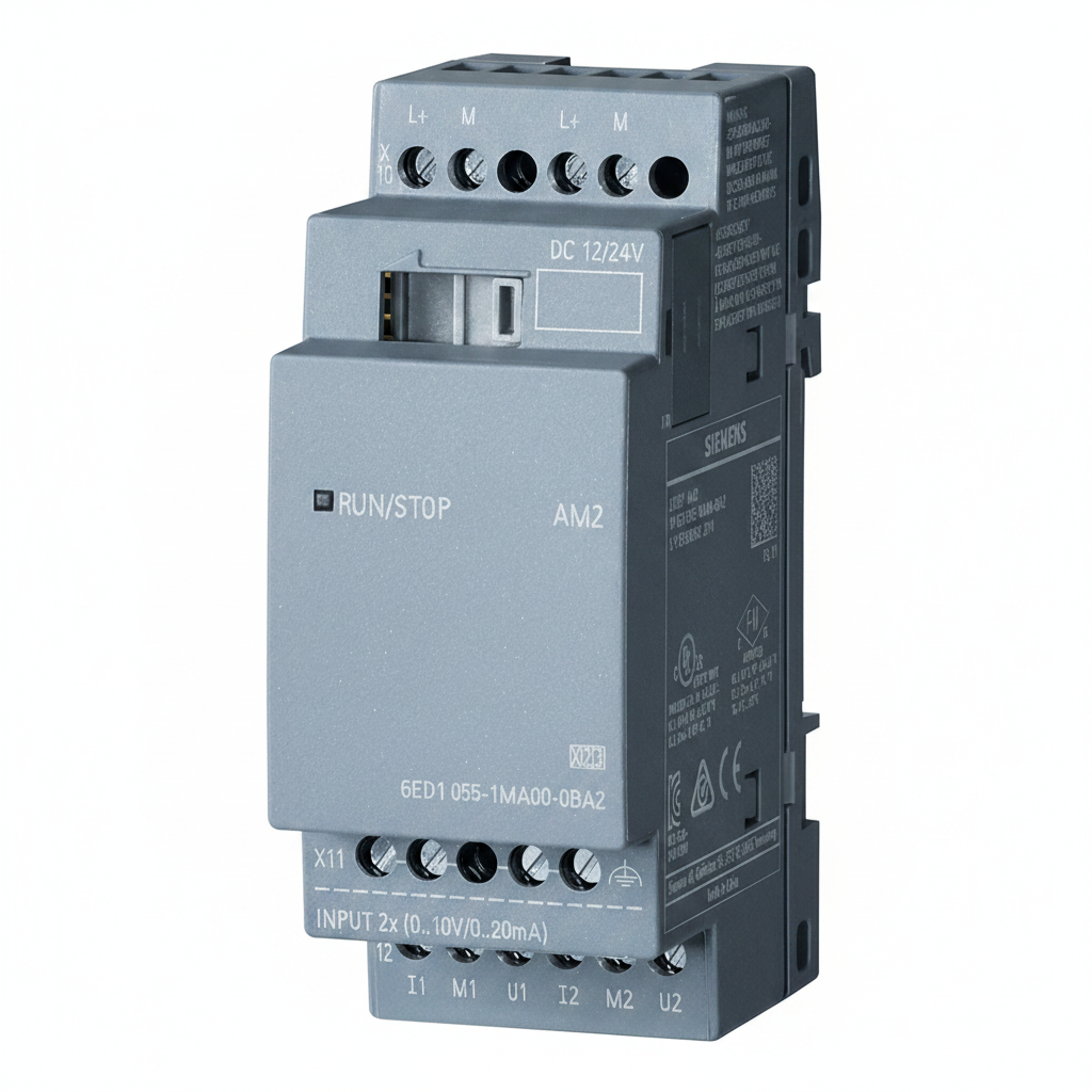 Siemens LOGO! AM2 analog expansion module 6ED1055-1MA00-0BA2 2AI 0-10V 0/4-20mA