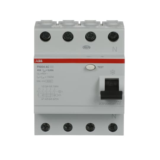 ABB FH204 AC-40/0.03 Residual Current Device (RCD) - Industrial Automation Part