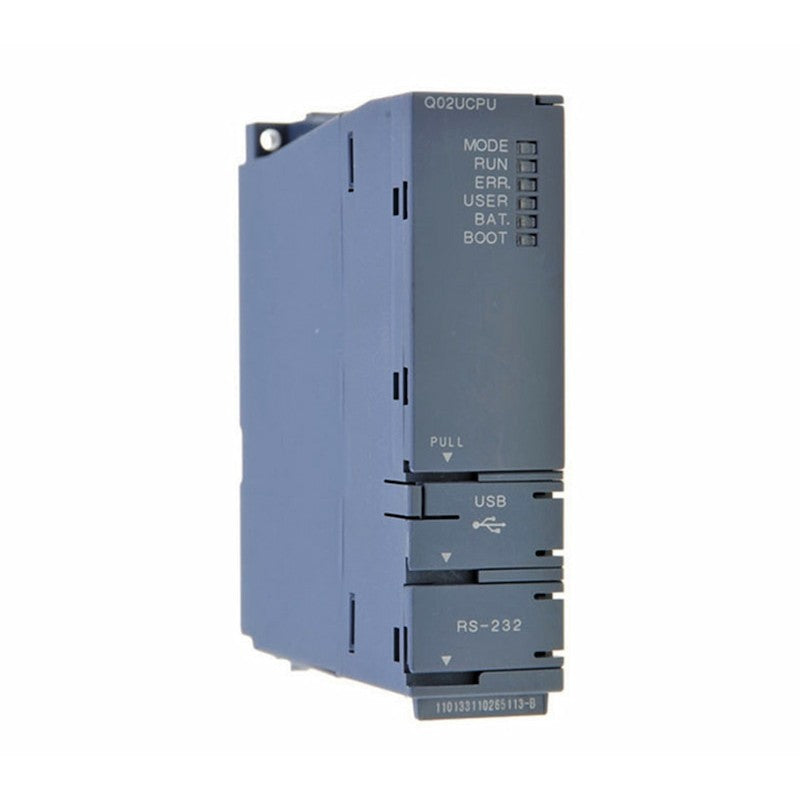 Mitsubishi Q02UCPU Q Series PLC CPU white background product image