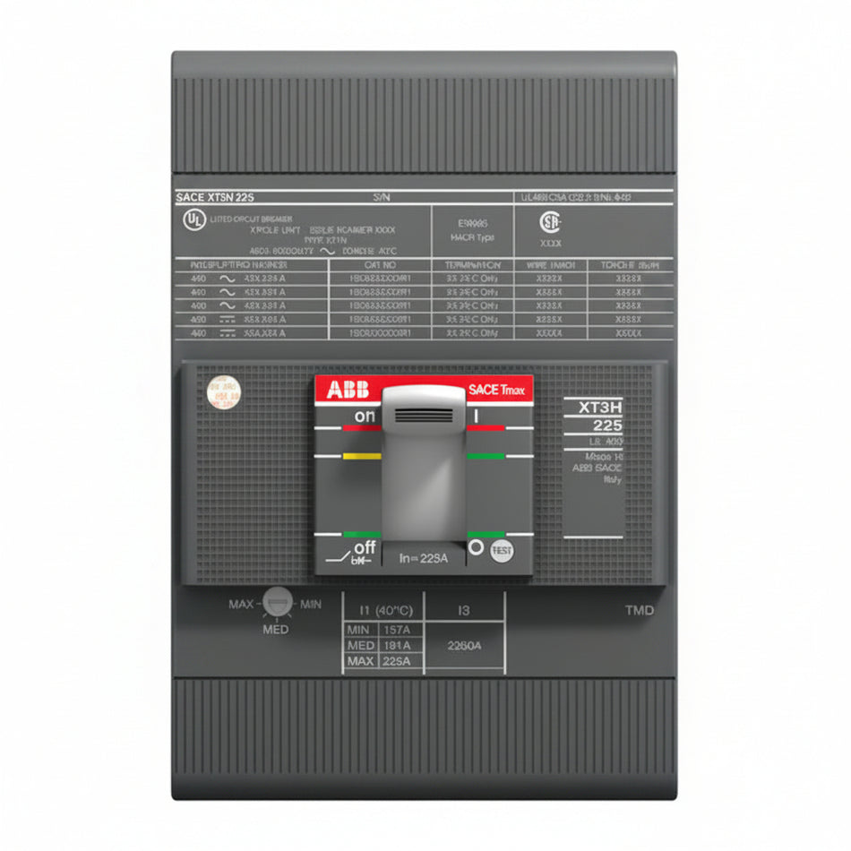 ABB XT3N 225 TMF 150-1500 3p F F UL/CSA Molded Case Circuit Breaker - Industrial Automation Part