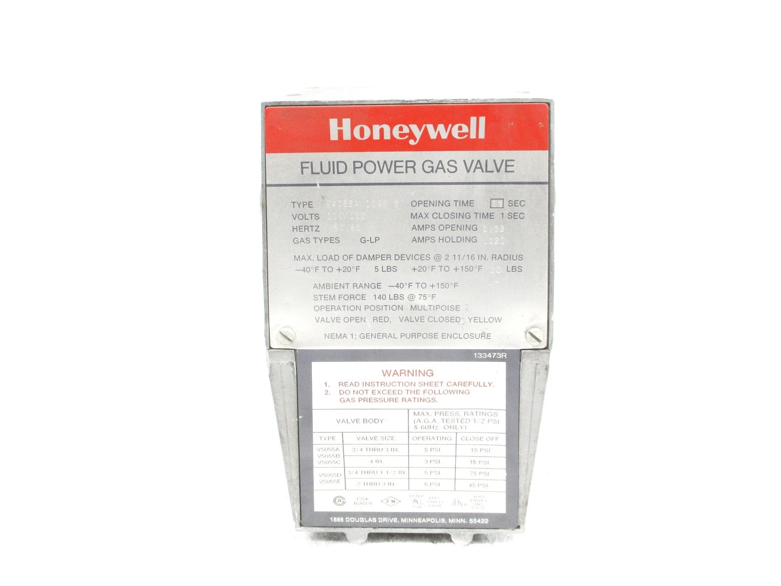 V4055A10983 Honeywell - Industrial Automation Part