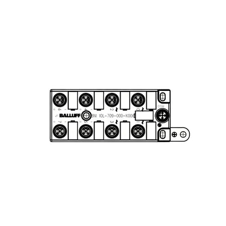 Balluff BNI0007 Network / IO-Link Interface Block white background product image