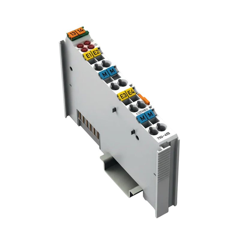 WAGO 750-455 Analog Input Module - white background