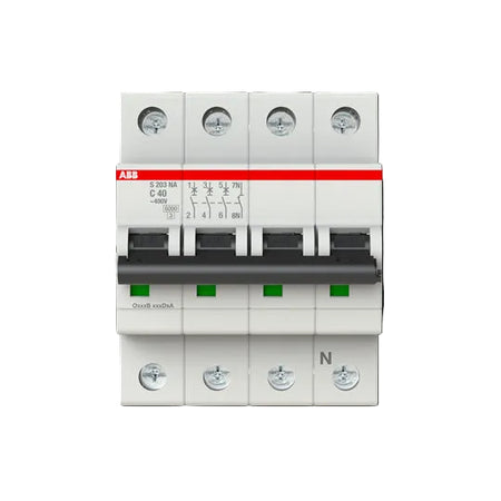 ABB S203-C40NA Miniature Circuit Breaker - Industrial Automation Part