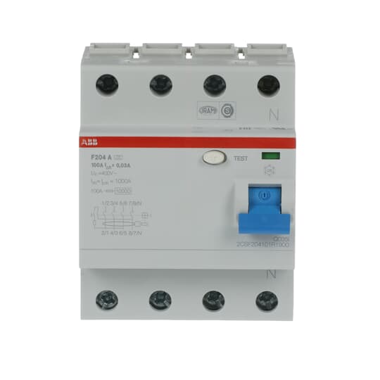 ABB F204 A-100/0.03 Residual Current Device (RCD) - Industrial Automation Part