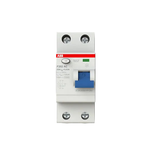 ABB F202 AC-25/0.03 Residual Current Device (RCD) - Industrial Automation Part