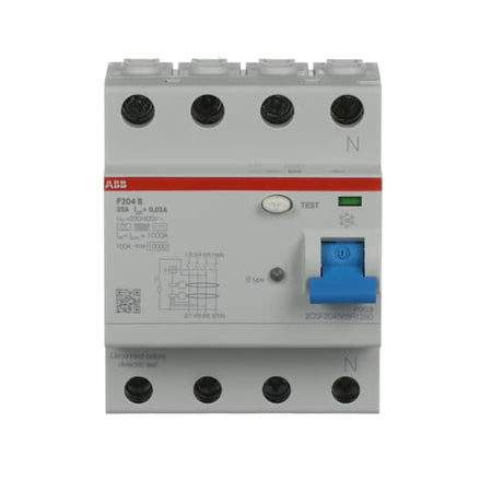 ABB F204 B-25/0.03 Residual Current Device (RCD) - Industrial Automation Part