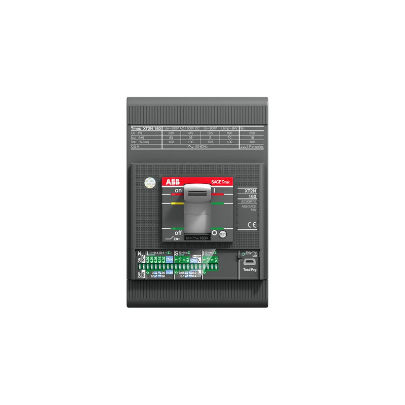 ABB XT2N 160 Ekip LSIG In=100A 3p F F Molded Case Circuit Breaker