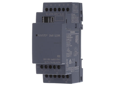 Siemens LOGO! DM8 12/24R expansion module 6ED1055-1MB00-0BA2 4DI 4 relay outputs