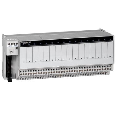 ABE7R16T210 - Sub-base with plug-in electromechanical relay ABE7 - 16 channels - relay 10 mm - Industrial Automation Part