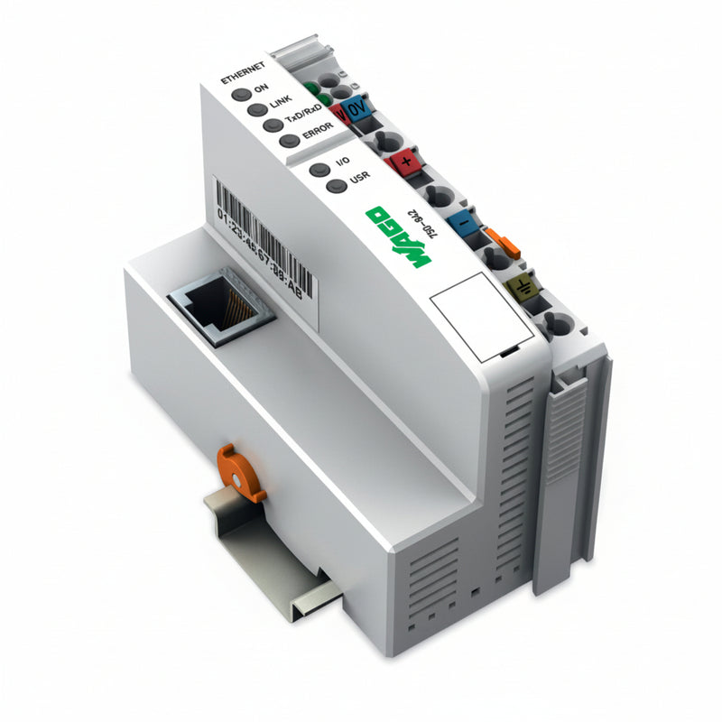 WAGO 750-842 PLC Controller - white background